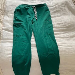 Figs Hunter Green Yola Skinny Scrub Pants